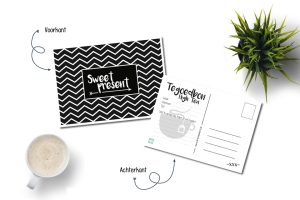 Postkaart tegoedbon High Tea