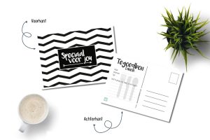 Postkaart tegoedbon Lunch