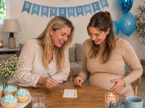pubquiz BabyshowerLatenOrganiseren - babyshower of gender reveal feest - activiteit