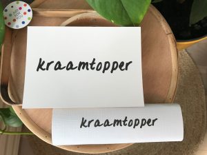 Chocoladereep Kraamtopper met kaart