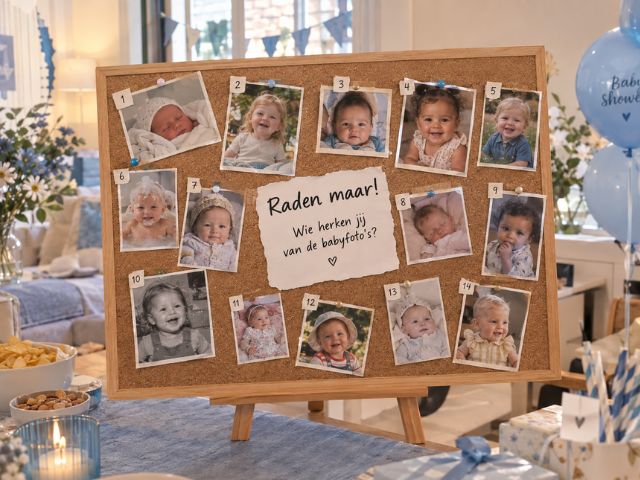 Raad de babyfoto: een simpel babyshowerspel dat op iedere babyshower een succes is